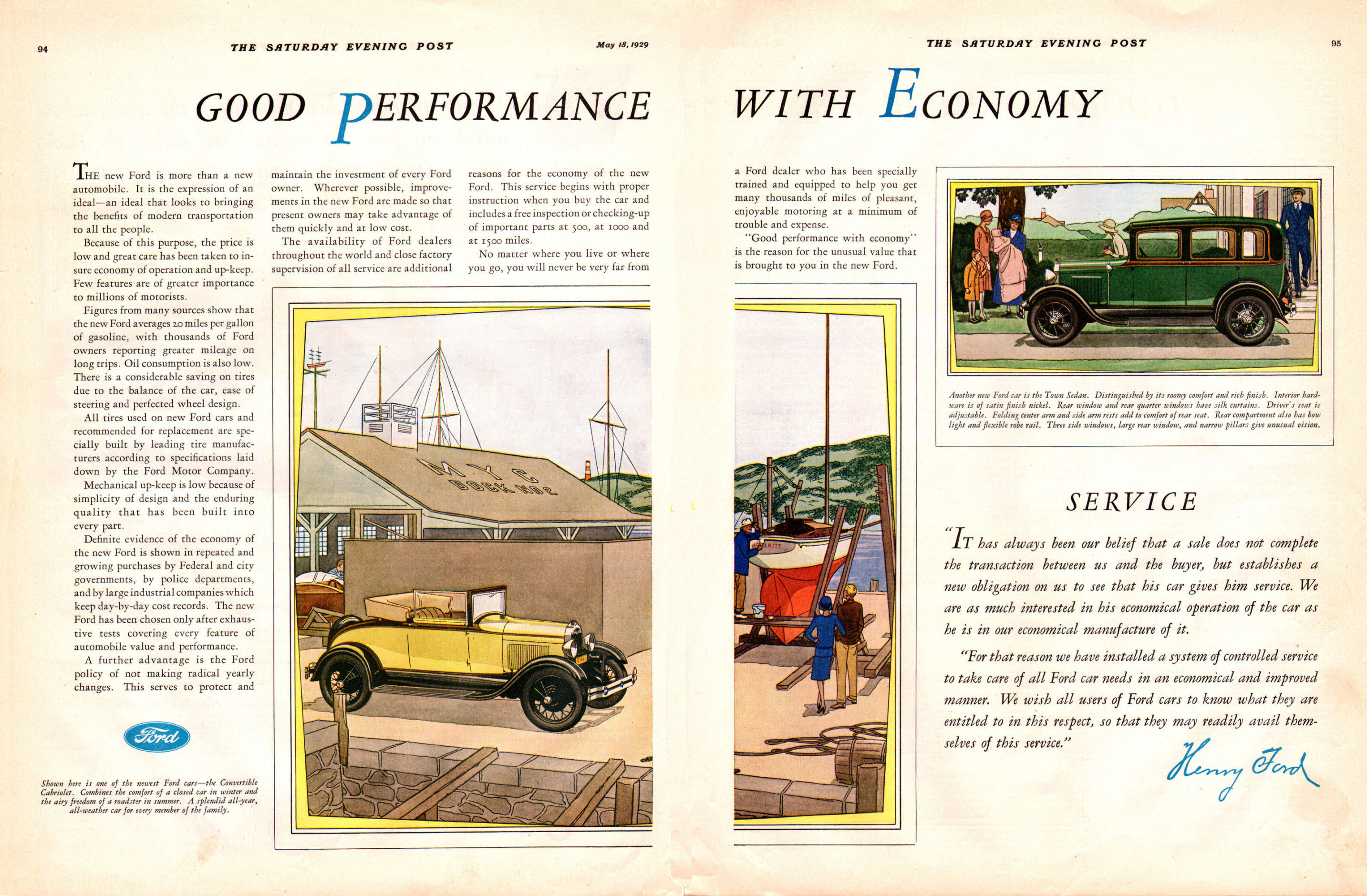 1929 Ford Auto Advertising